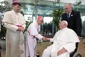 Pope Francis Leaves Singapore