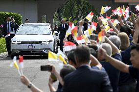 Pope Francis Meets Elderly And Sick People - Singapore