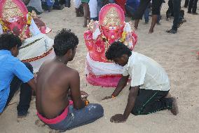 Hindus Celebrate Ganesh Chaturthi In India