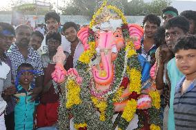 Hindus Celebrate Ganesh Chaturthi In India