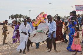 Hindus Celebrate Ganesh Chaturthi In India