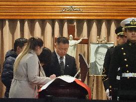 Funeral Of Former Peruvian President Alberto Fujimori