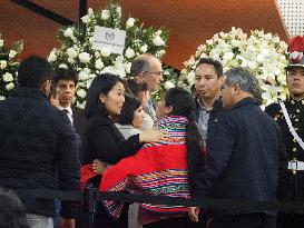 Funeral Of Former Peruvian President Alberto Fujimori