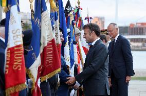 Macron And Philippe Remember Bloody Liberation Of Le Havre