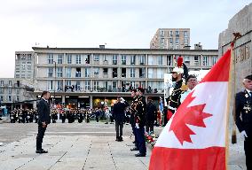 Macron And Philippe Remember Bloody Liberation Of Le Havre