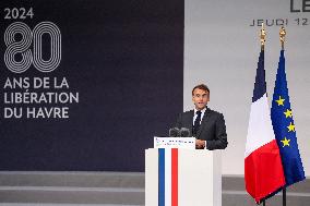 Macron And Philippe Remember Bloody Liberation Of Le Havre