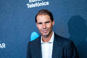 Rafael Nadal Inaugurates The New Movistar Space - Madrid