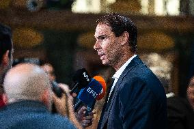 Rafael Nadal Inaugurates The New Movistar Space - Madrid