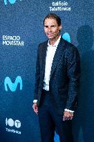 Rafael Nadal Inaugurates The New Movistar Space - Madrid