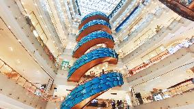 Asia's First Spiral Escalator in Shanghai