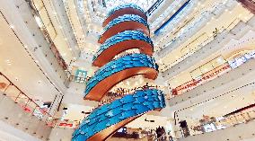 Asia's First Spiral Escalator in Shanghai