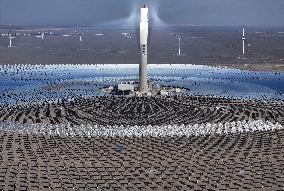 Solar Power Plant Under Construction - China