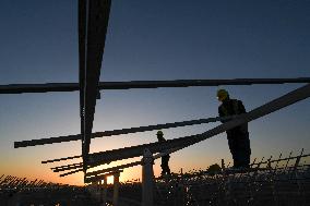 Solar Power Plant Under Construction - China