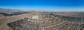 Solar Power Plant Under Construction - China