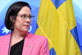 Foreign Minister of Sweden Maria Malmer Stenergard visits in Finland