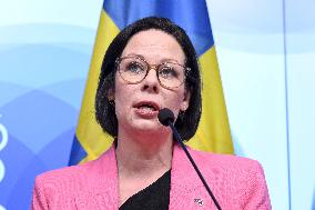 Foreign Minister of Sweden Maria Malmer Stenergard visits in Finland