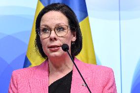 Foreign Minister of Sweden Maria Malmer Stenergard visits in Finland