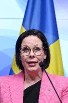 Foreign Minister of Sweden Maria Malmer Stenergard visits in Finland