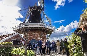 Princess Beatrix At Corn And Peel Mill Reopening - Noordbroek