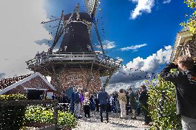 Princess Beatrix At Corn And Peel Mill Reopening - Noordbroek