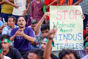 Protest Against The Atrocities Inflicted On Hindus - Dhaka