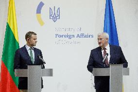 Joint news conference of Ukrainian and Lithuanian FMs in Kyiv