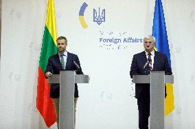 Joint news conference of Ukrainian and Lithuanian FMs in Kyiv