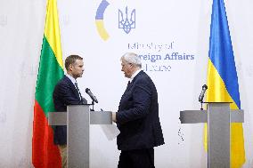 Joint news conference of Ukrainian and Lithuanian FMs in Kyiv