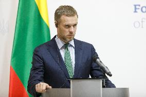 Joint news conference of Ukrainian and Lithuanian FMs in Kyiv