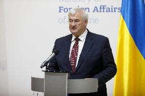 Joint news conference of Ukrainian and Lithuanian FMs in Kyiv