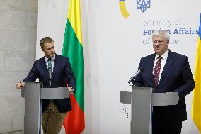 Joint news conference of Ukrainian and Lithuanian FMs in Kyiv