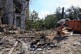 Aftermath of Russian drone attack in Odesa