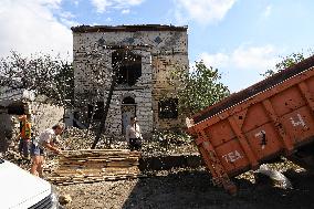 Aftermath of Russian drone attack in Odesa