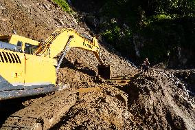 Monsoon Rainfall Induces Landslide In Taplejumg, Nepal.