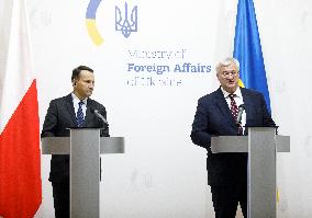 Joint news conference of Ukrainian and Polish Foreign Ministers in Kyiv