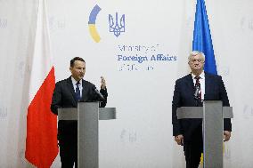 Joint news conference of Ukrainian and Polish Foreign Ministers in Kyiv