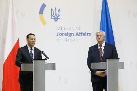 Joint news conference of Ukrainian and Polish Foreign Ministers in Kyiv