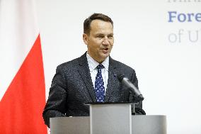 Joint news conference of Ukrainian and Polish Foreign Ministers in Kyiv