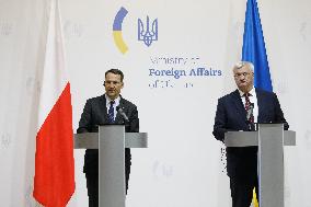 Joint news conference of Ukrainian and Polish Foreign Ministers in Kyiv