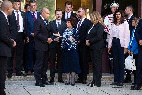 President Of North Macedonia Gordana Siljanovska-Davkova In Bulgaria.