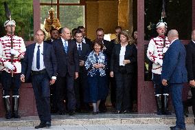 President Of North Macedonia Gordana Siljanovska-Davkova In Bulgaria.