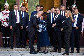 President Of North Macedonia Gordana Siljanovska-Davkova In Bulgaria.