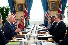 Joe Biden meets with Keir Starmer - Washington