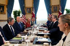 Joe Biden meets with Keir Starmer - Washington