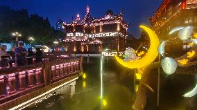 Lantern Show Celebrate Mid-Autumn Festival in Shanghai,