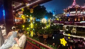 Lantern Show Celebrate Mid-Autumn Festival in Shanghai,