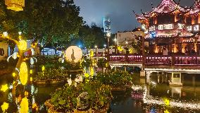 Lantern Show Celebrate Mid-Autumn Festival in Shanghai,