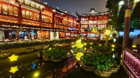 Lantern Show Celebrate Mid-Autumn Festival in Shanghai,