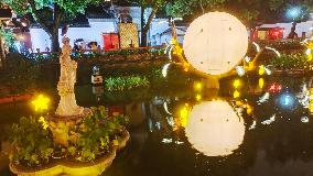 Lantern Show Celebrate Mid-Autumn Festival in Shanghai,