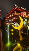 Lantern Show Celebrate Mid-Autumn Festival in Shanghai,